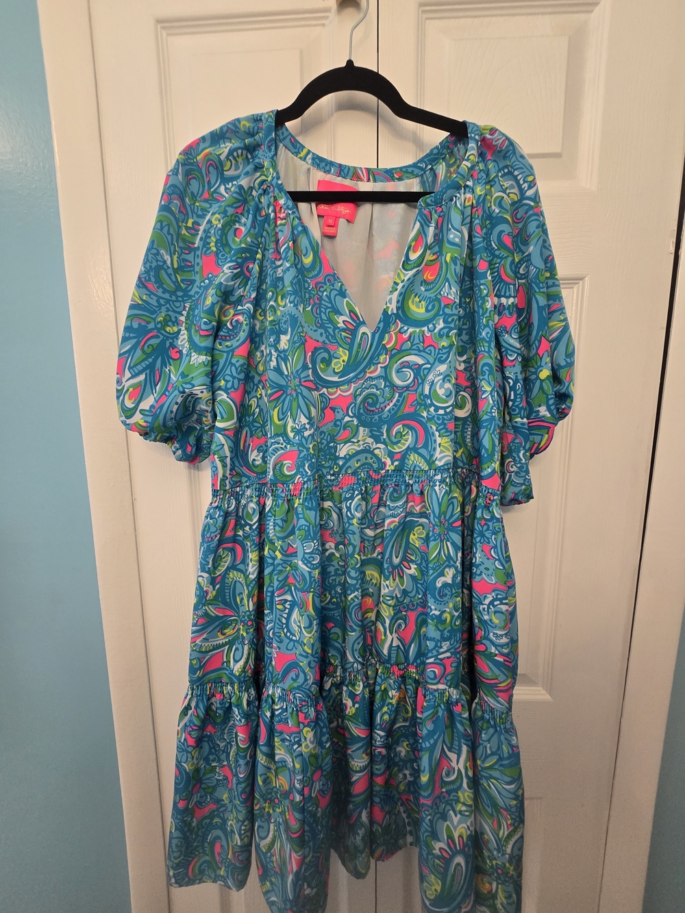 Lilly Pulitzer Seabreeze Paisley Midi Dress XL
